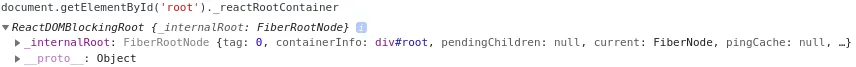 Get FiberRootNode from browser